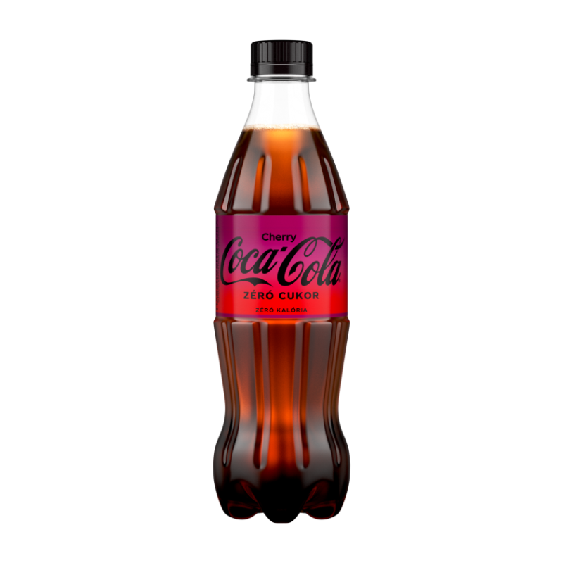 Coca-Cola Cherry Coke Zéró cukor szénsavas üdítőital 0,5 l