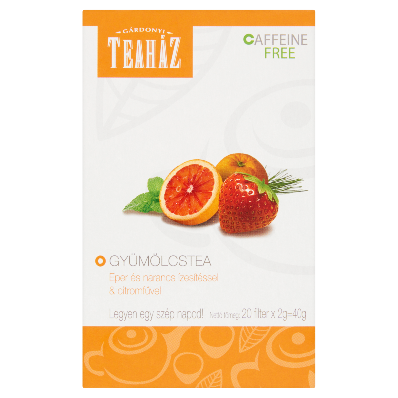 Gárdonyi Teaház 20x2 g eper, narancs & citromfű