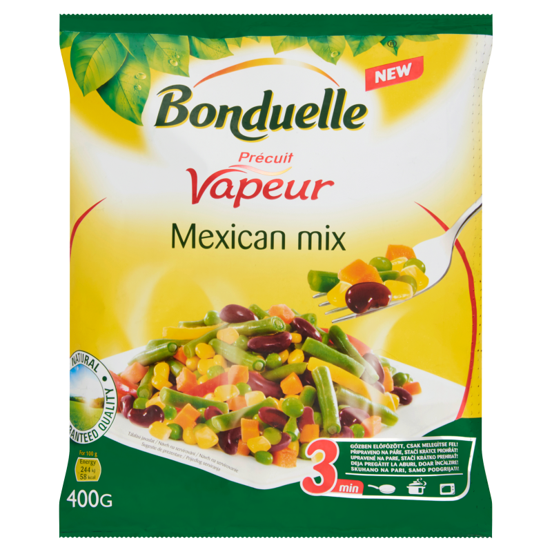 Bonduelle Vapeur fagyasztott zöldségkeverék 400 g mexican mix