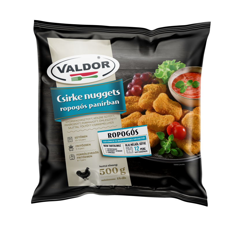 Valdor csirke nuggets ropogós panírban 500 g