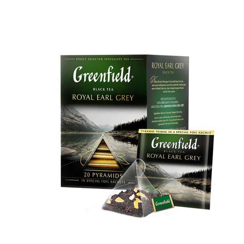 Greenfield fekete tea 20x2 g royal earl grey