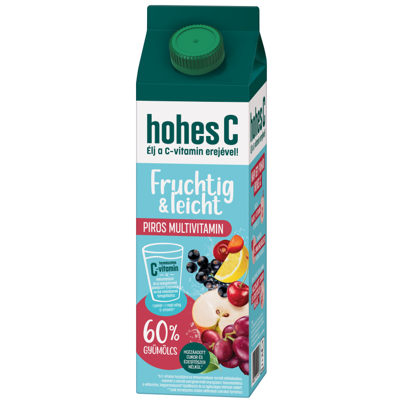 hohes C Fruchtig & Leicht 60 % gyümölcslé 1 l piros multivitamin