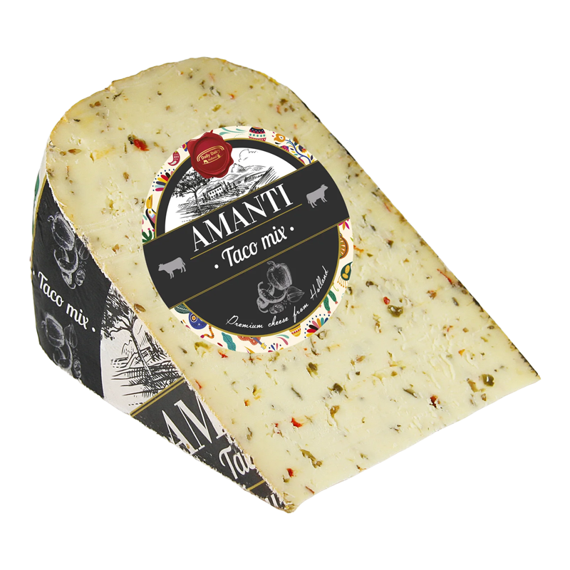 Amanti holland félkemény sajt 200 g taco mix