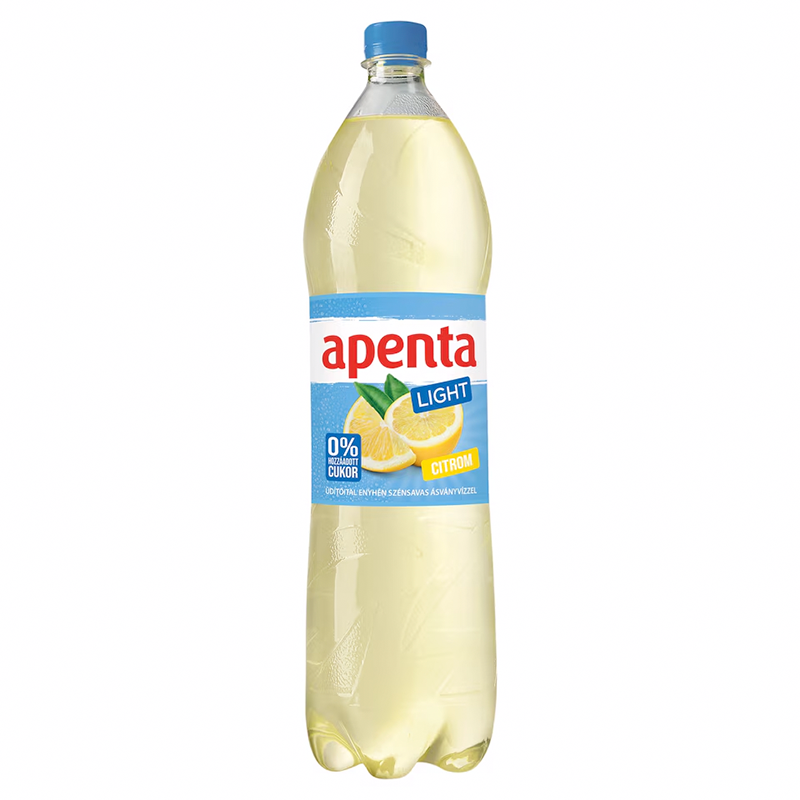 Apenta light enyhén szénsavas üdítőital 1,5 l citrom