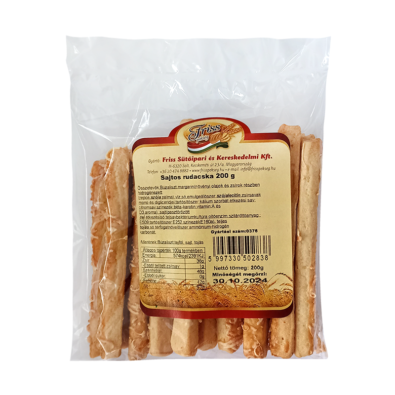 Sajtos rudacska 200 g