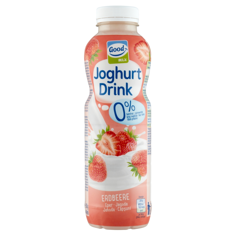Good Milk 0% zsírtartalmú joghurtital 500 g epres