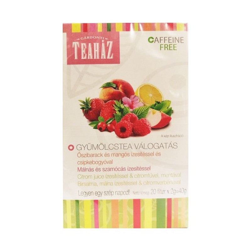 Gárdonyi Teaház gyümölcstea nyári válogatás 20x2 g filteres