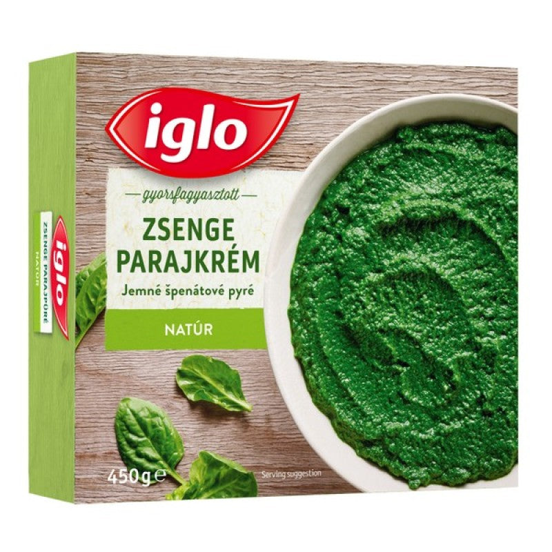 Iglo fagyasztott zsenge parajkrém (spenót) 450 g dobozos