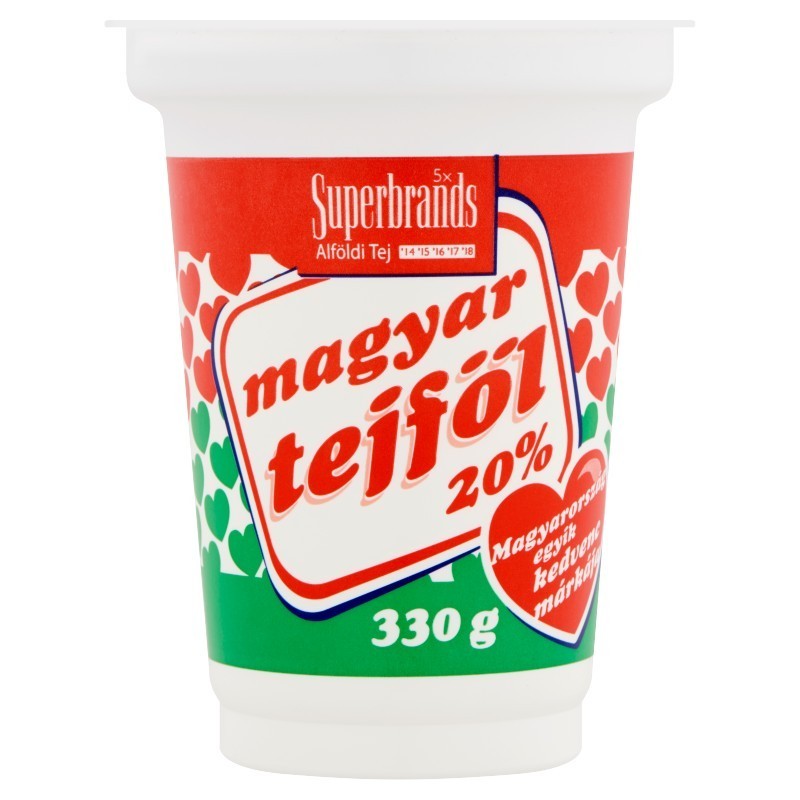 Magyar tejföl 330 g 20% (Alföldi tej)