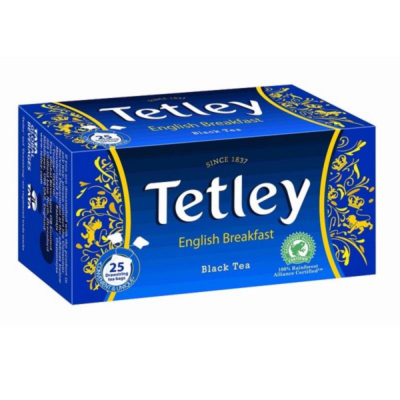Tetley English Breakfast fekete tea 25x2 g
