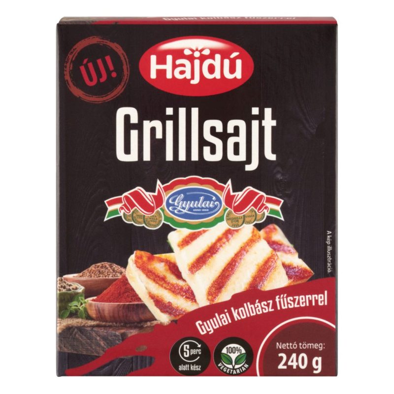Hajdú grillsajt 240 g gyulai kolbász fűszerrel