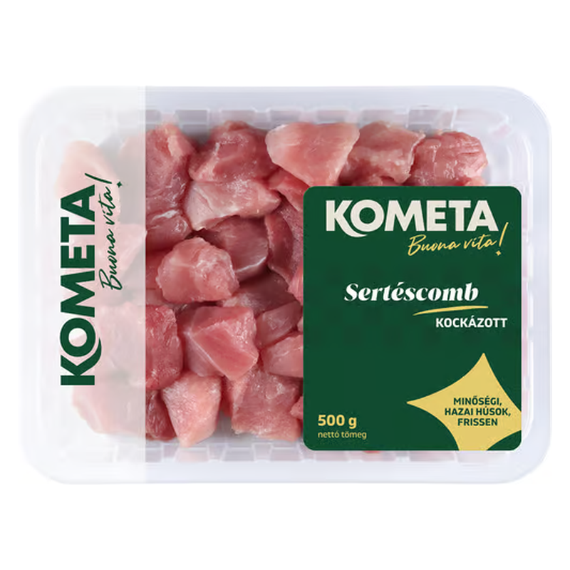 Kometa Friss sertéscomb 500 g kockázott