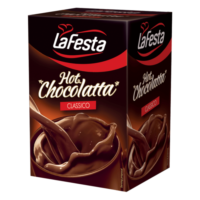 La Festa csokoládé ízű instant kakaóitalpor 10x25 g classico