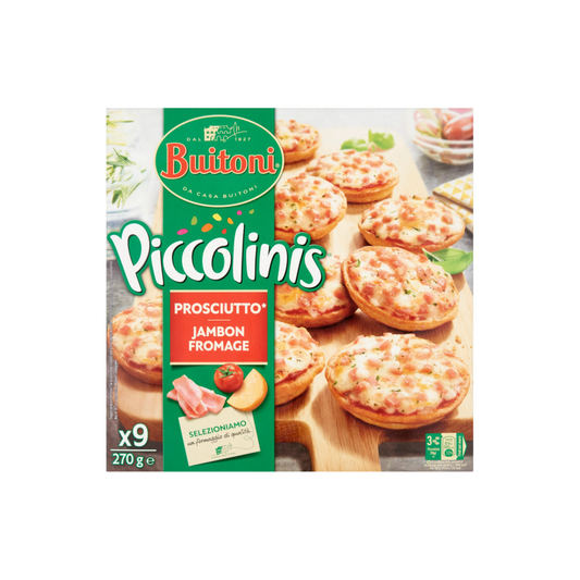 Buitoni Piccolinis Prosciutto fagyasztott mini pizza 9 db 270 g