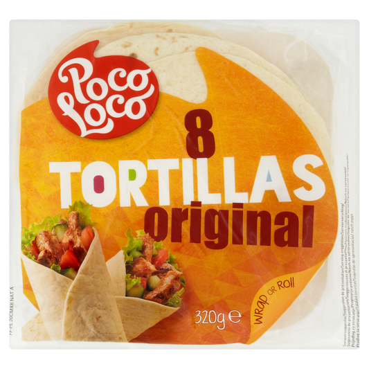 Poco Loco lágy tortilla tészta 320 g 8 db