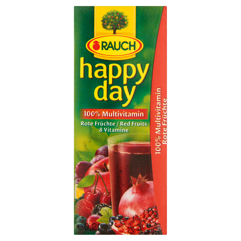 Rauch Happy Day 0,2 l piros multivitamin 100%