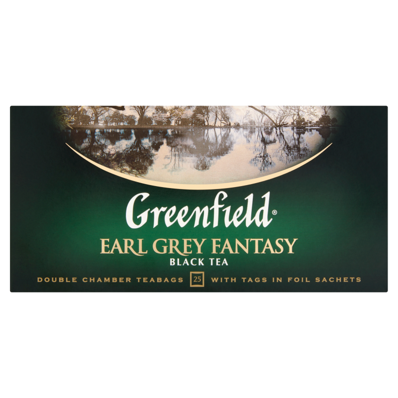 Greenfield fekete tea 25x2 g earl grey fantasy