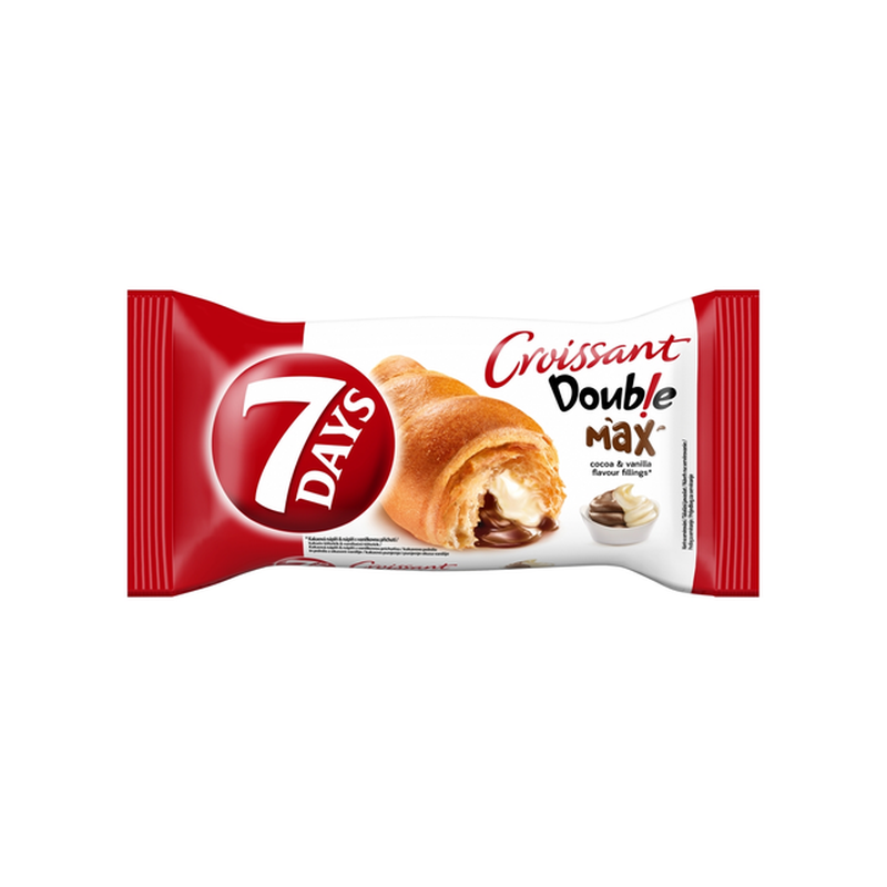 7 Days Double Max croissant 80 g kakaó és vanília