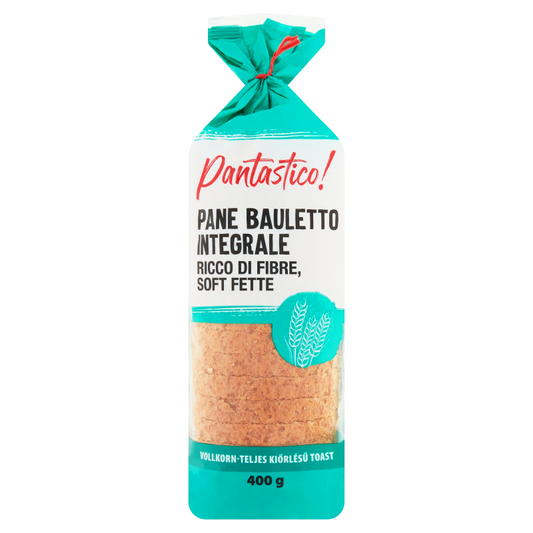 Pantastico! Vollkorn teljes kiőrlésű toast kenyér 400 g napraforgóolajjal szeletelt