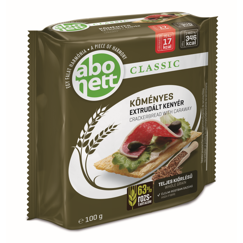Abonett extrudált kenyér 100 g köményes