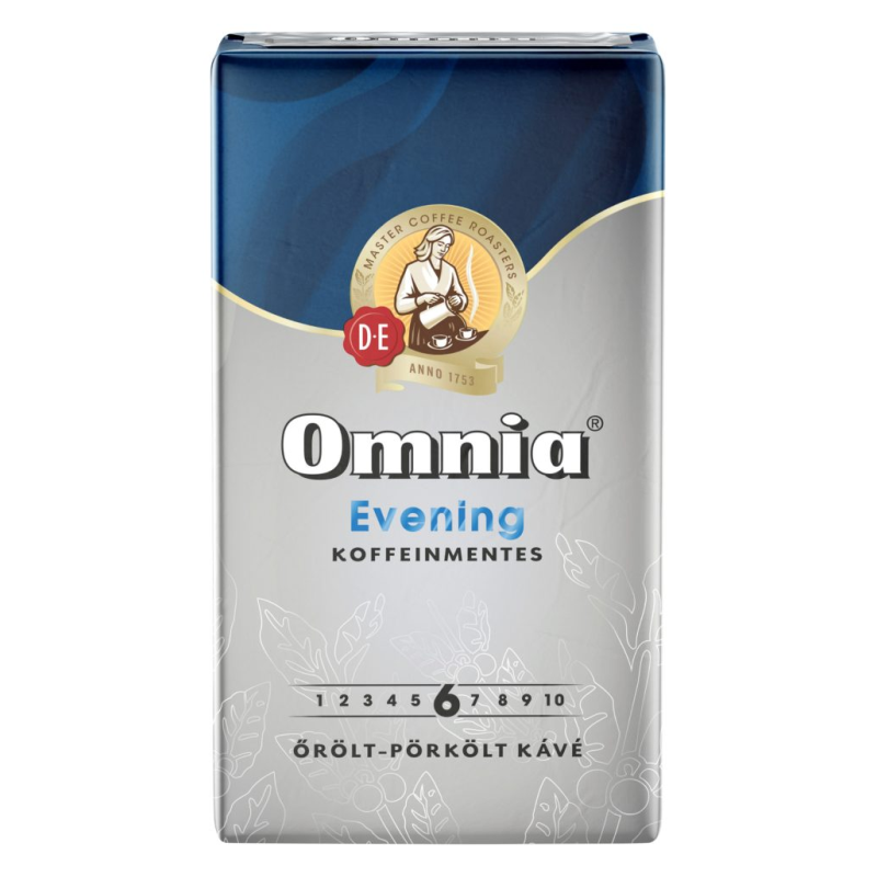 Douwe Egberts Omnia Evening koffeinmentes őrőlt kávé 250 g