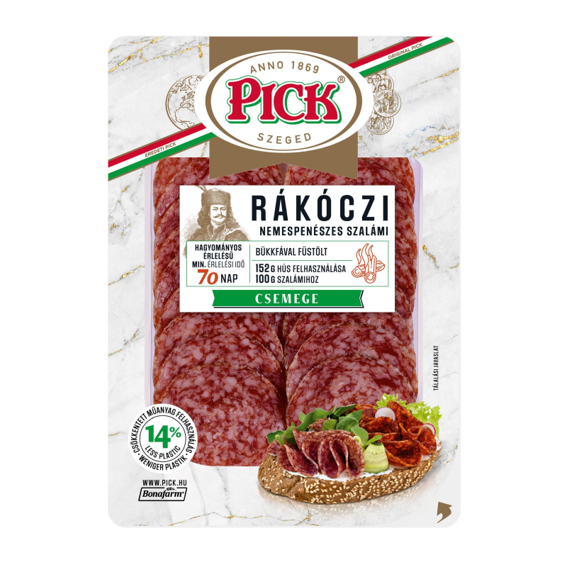 PICK Rákóczi szalámi 80 g szeletelt