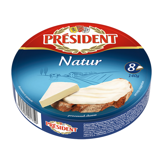 Président ömlesztett sajt 140 g natúr