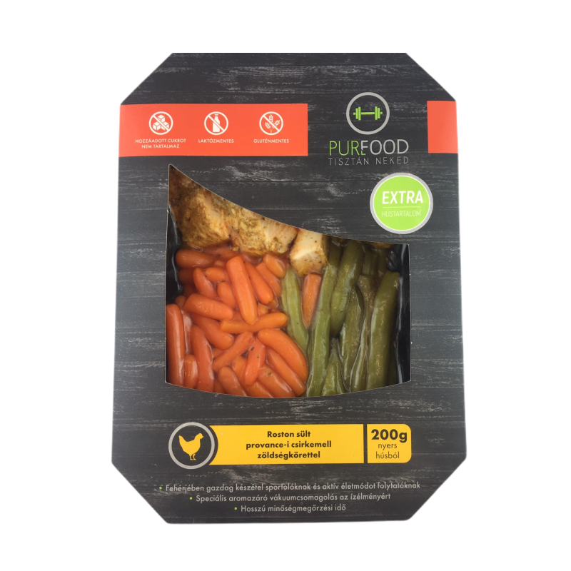 Purefood roston sült provence-i csirkemell zöldségkörettel 350 g