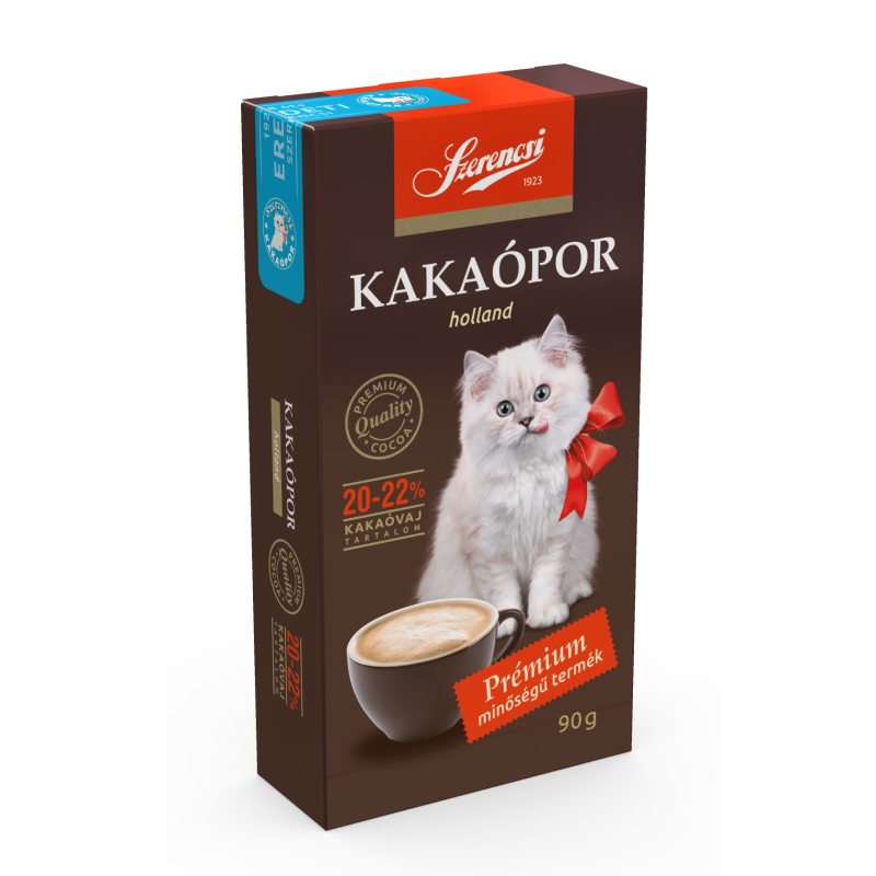 Szerencsi Prémium holland kakaópor 90 g 20-22% kakaóvaj tartalommal