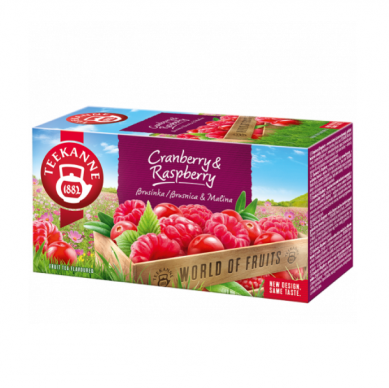 Teekanne gyümölcstea 20x2,25 g vörös áfonya és málna