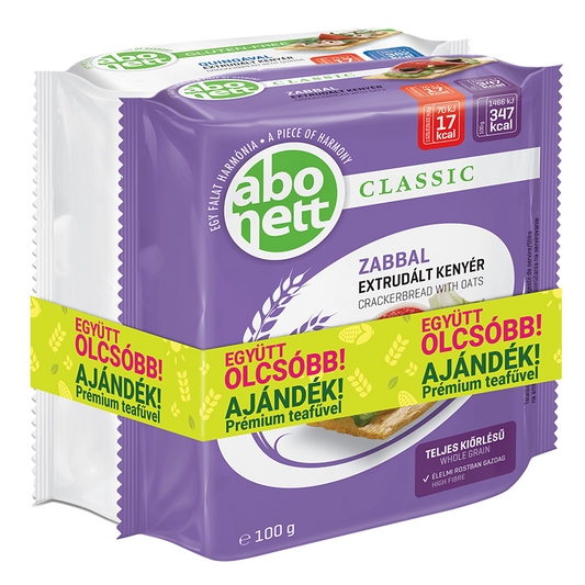 Abonett Duopack extrudált kenyér 2x100 g quinoás és zabos