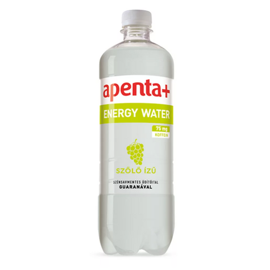 Apenta+ Energy Water szénsavmentes üdítő 0,75 l szőlő ízű, guaranával