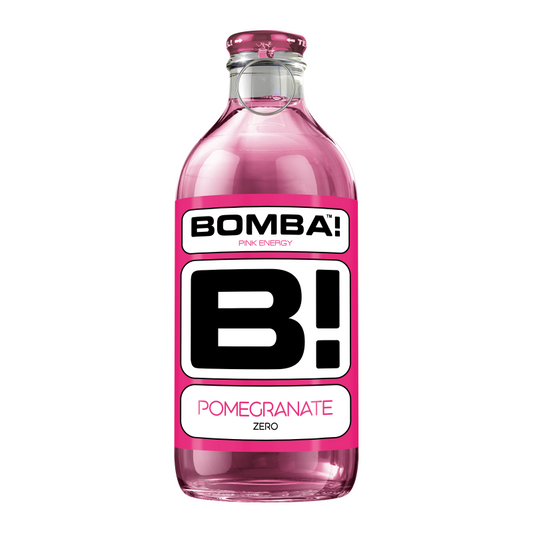 Bomba! Pink Zero koffeintartalmú szénsavas ital 250 ml gránátalma ízű, üveges