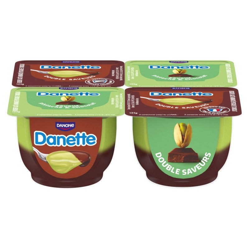 Danone Danette krémpuding 4x125 g pisztácia-csokoládé