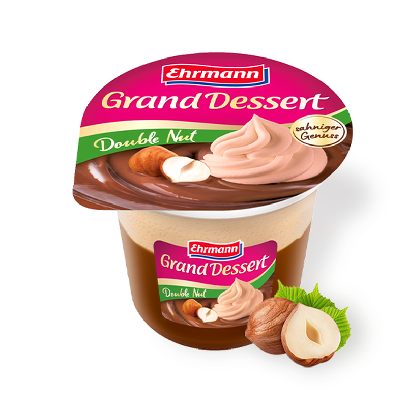 Ehrmann Grand Dessert 190 g dupla mogyorós