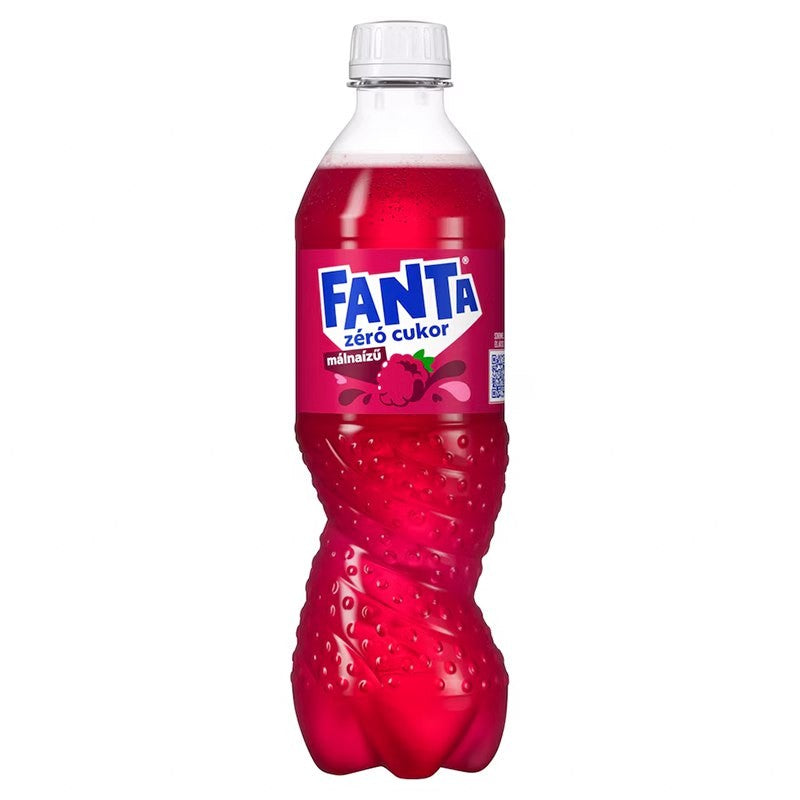 Fanta Zero málna szénsavas üdítőital 0,5 l édesítőszerekkel