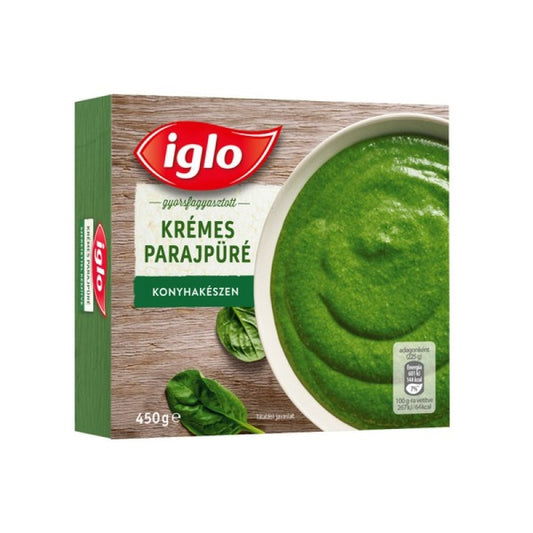Iglo fagyasztott krémes parajpüré (spenót) 450 g dobozos