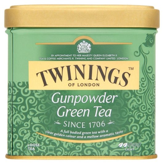 Twinings Gunpowder szálas zöld tea 100 g fémdobozos