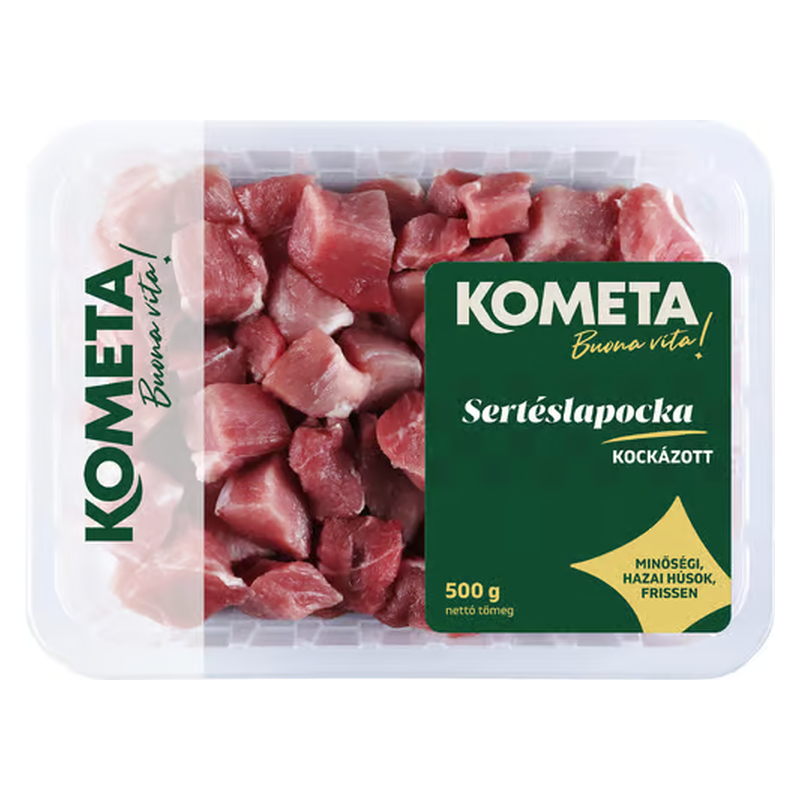 Kometa Friss sertéslapocka 500 g kockázott