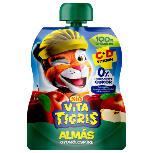 Sió Vitatigris alma alapú gyümölcspüré 100% 90 g almás
