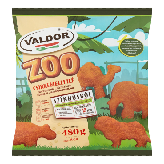 Valdor ZOO csirkemellfilé panírozott 480 g