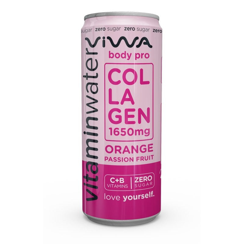 Viwa Zero Body Pro szénsavmentes üdítőital vitaminokkal 0,33 l narancs-maracuja ízű