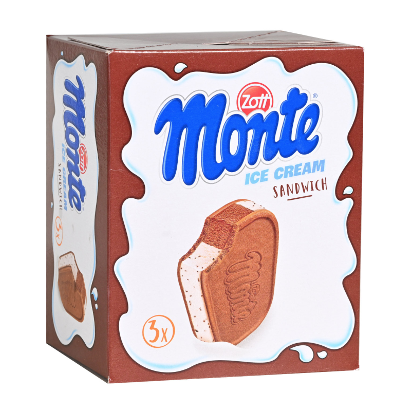 Zott Monte szendvics jégkrém 3x120 ml